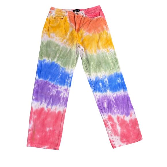Delia's Dolls Kill Women's Multi Tye Dye Jeans Size: Medium - Picture 1 of 7